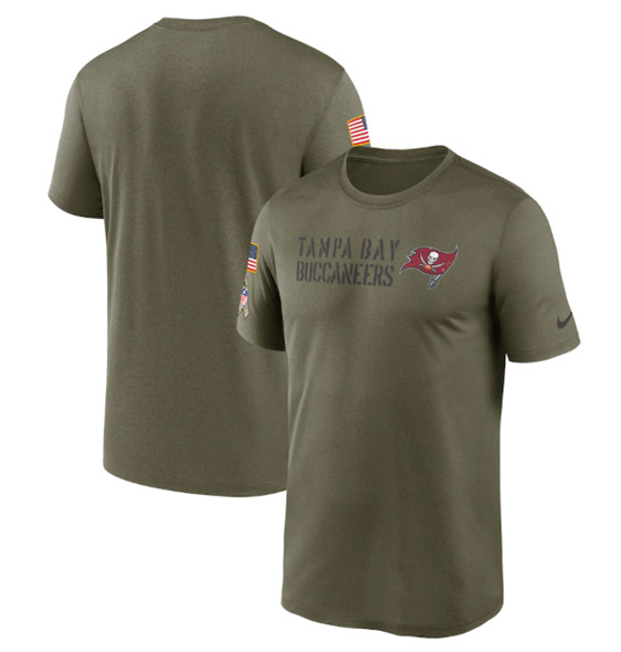 Men's Tampa Bay Buccaneers 2022 Olive Salute to Service Legend Team T-Shirt